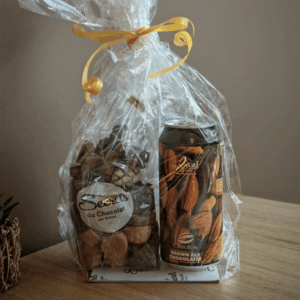 Coffret bonbons de chocolat + bière au chocolat